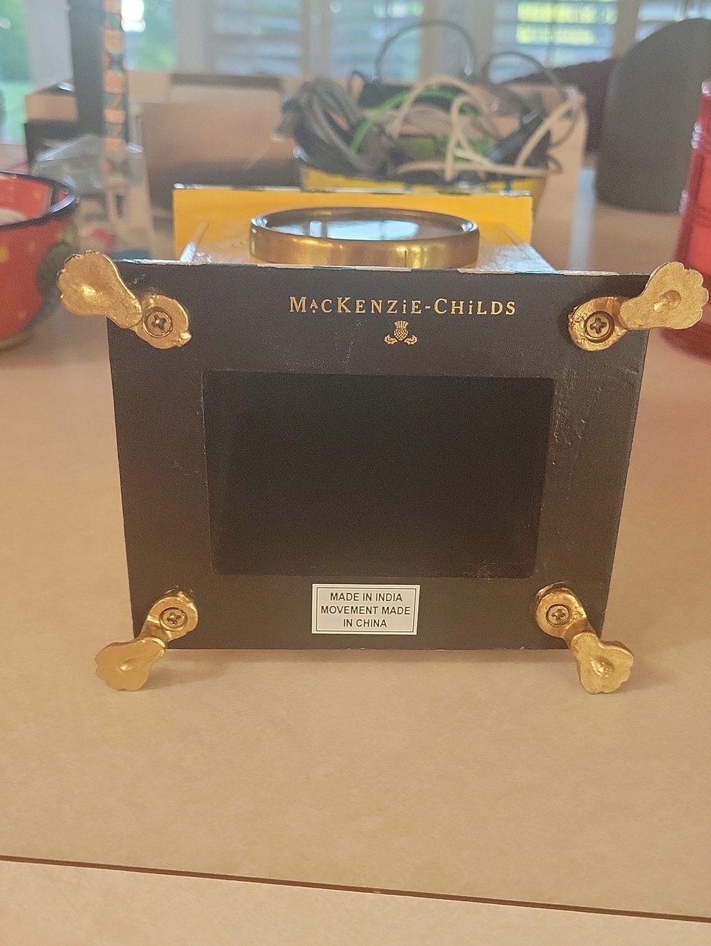 Mackenzie Childs Queen Bee Desk Clock - Picture 4 of 5